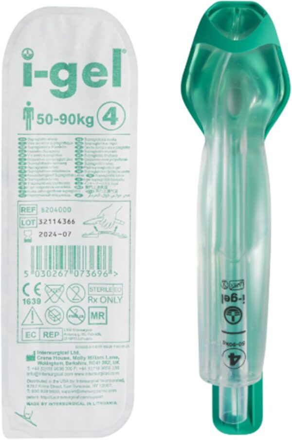 اي جل انترسرجيكال Intersurgical I-gel Supraglottic Airway