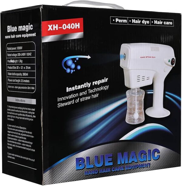⁦Blue Magic Facial and Hair Steamer XH-040H - مسدس بخار نانو⁩ - الصورة ⁦2⁩