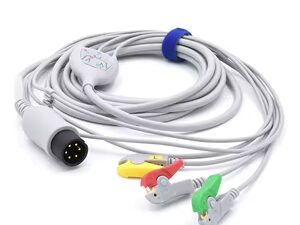 كابل رسم قلب 3 طرف مشبك لجهاز مونيتور سبيس لاب 6 بن