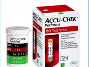 شرائط قياس سكر الدم أكوا تشيك بيوفرما Accu Chek Performa عبوة 50 شريط